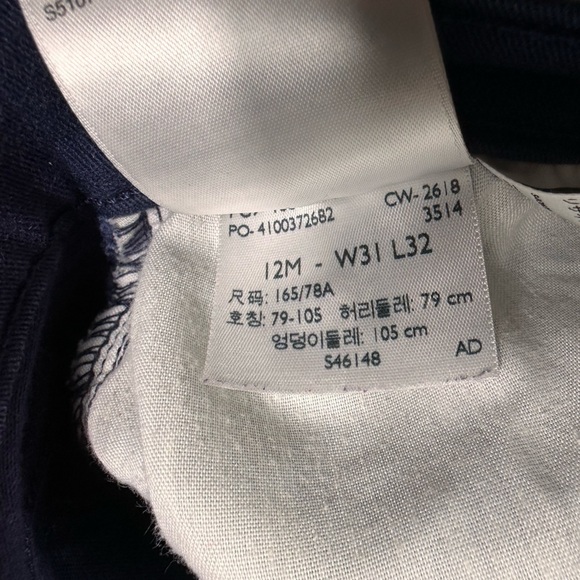 Levi’s 505 Blue Straight Leg Mid Rise Stretch Denim Jeans Size 31 - Picture 7 of 9